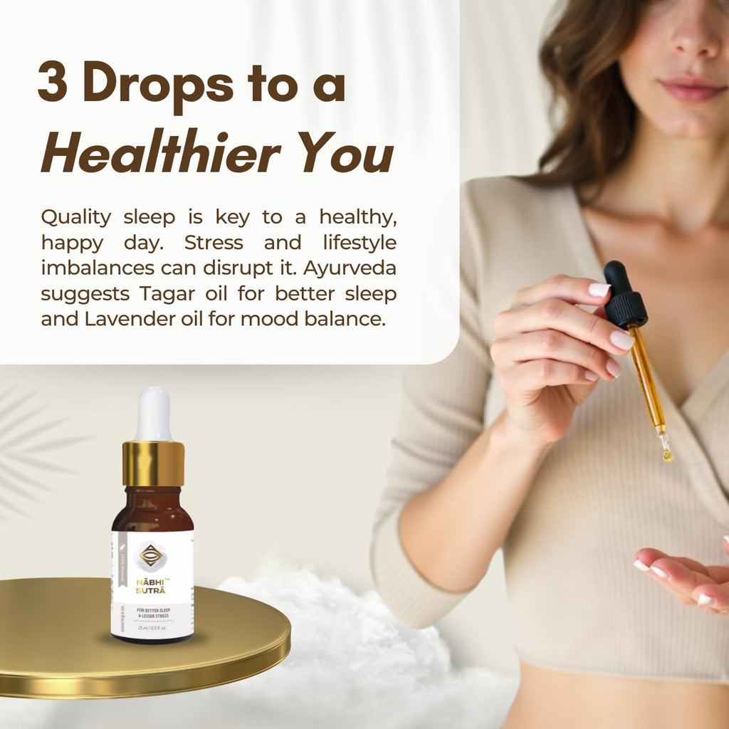 Nabhi Sutra Belly Button Oil | Ayurvedic Blend with Tagar & Cow Ghee | 15ml