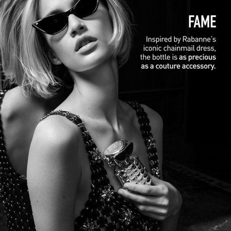Rabanne Fame Eau de Parfum for Women - Fruity Floral Luxury Fragrance with Mango & Jasmine - 2.7 oz Refillable Spray
