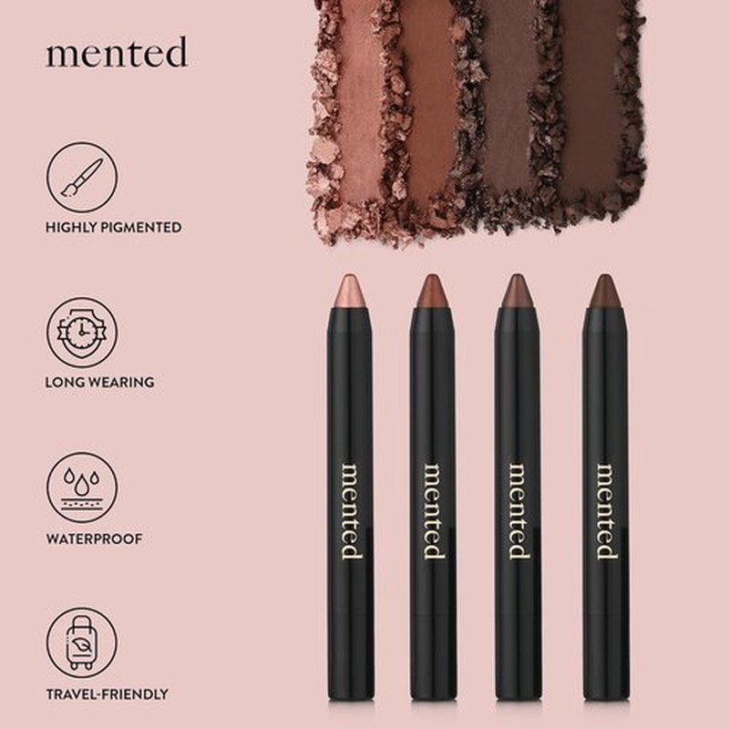 Mented Cosmetics Color Intense Eye Shadow Sticks - Waterproof Cream Eyeshadow Pencil, 0.05oz | Pretty Penny