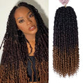 Pre-Twisted Passion Twist Hair, 8 Packs 112 Strands Pre Looped Passion Twist Braiding Hair for Women, Short Passion Twists Crochet Hair Synthetic Hair Extensions (T1B/33/30, 16 Inch (Pack of 8))