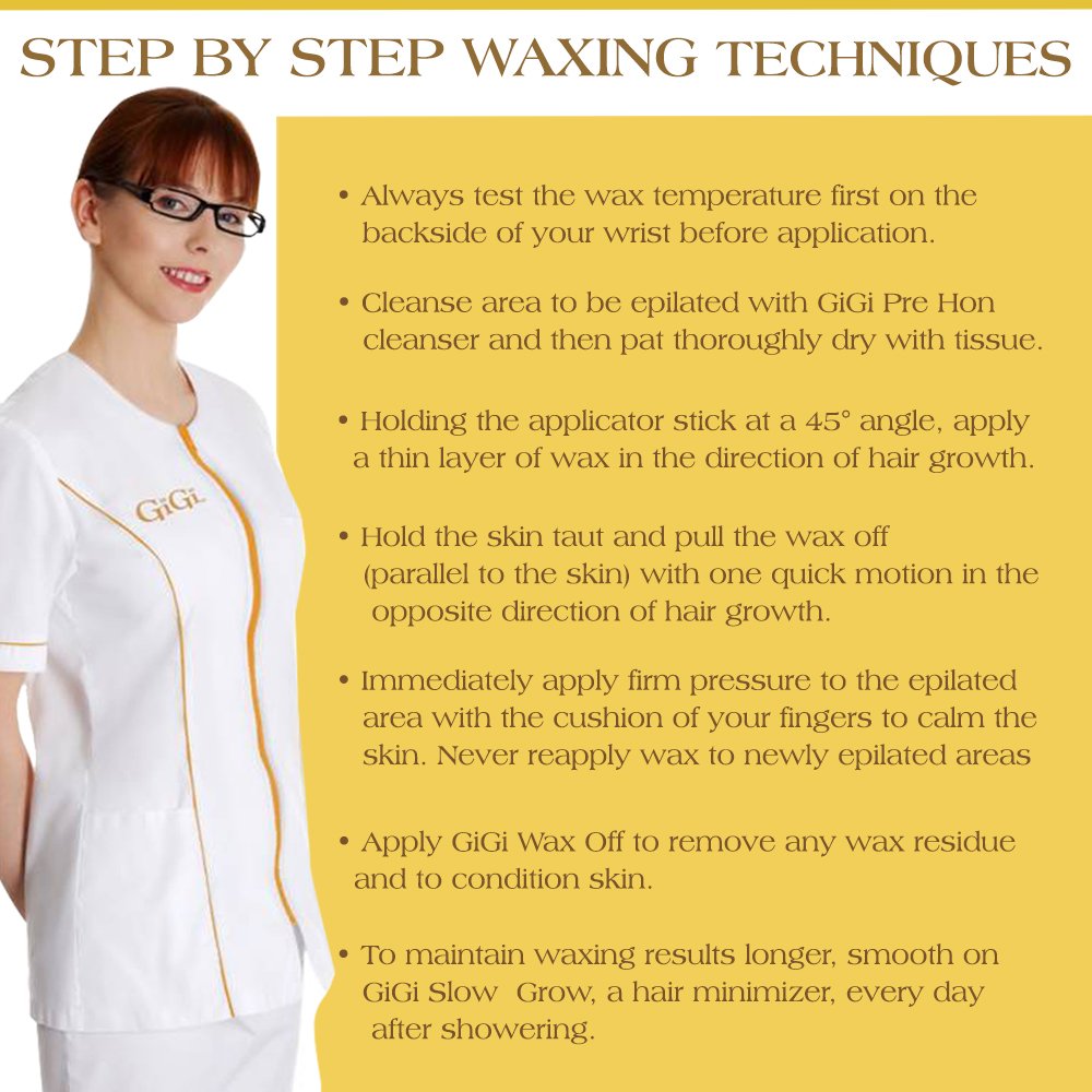 Gigi Strip-Free Honee Wax Kit for Hair Removal - Complete At-Home Waxing Kit for Face, Body, Bikini & Brazilian