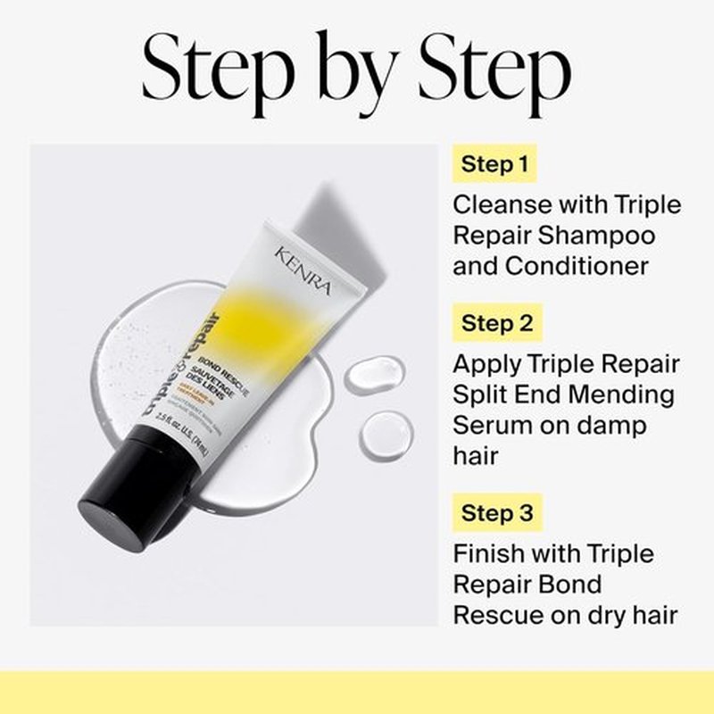 Kenra Professional Triple Repair Bond Rescue - Daily Leave-In Treatment | Prevents Breakage & Strengthens Hair