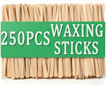 250Pcs Waxing Sticks for Hair Removal - Borogo Eyebrow, Lip, Nose Small Waxing Applicator Sticks for Hair Removal and Smooth Skin - Spa and Home Usage