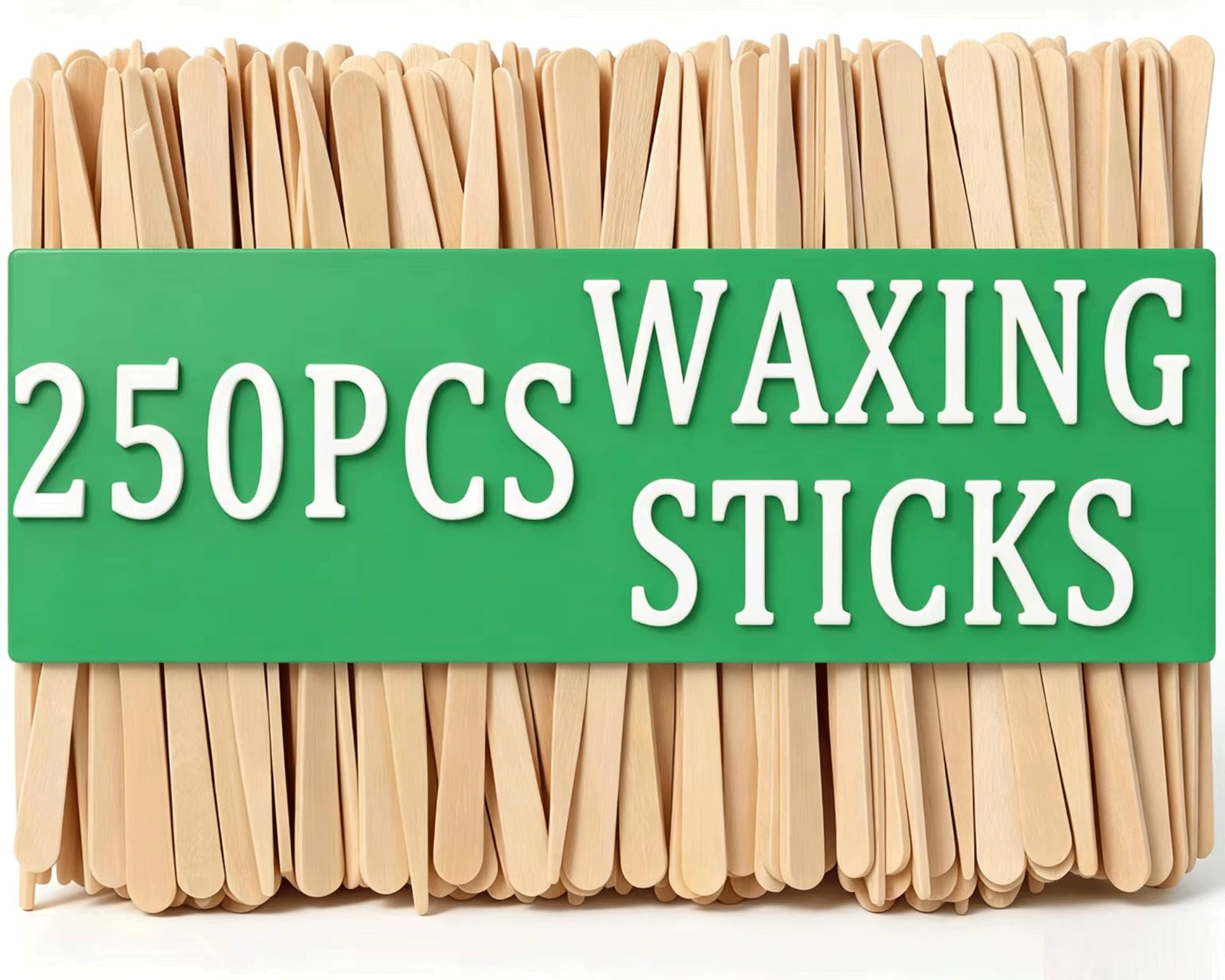 250Pcs Waxing Sticks for Hair Removal - Borogo Eyebrow, Lip, Nose Small Waxing Applicator Sticks for Hair Removal and Smooth Skin - Spa and Home Usage