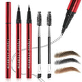 Skiennix Microblading Eyebrow Pencils - Waterproof, Long-Lasting & Highly Pigmented | Dark Brown, 2-Pack