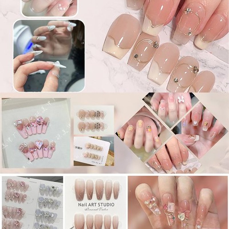 Nail Adhesive Tabs, Sticky Tabs for Nails, Strong Nail Glue for Press On Nails, Waterproof Stickers (24 Sheets and Tool kit)