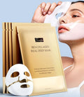 Radiant Glow Collagen Face Mask - Real Deep Overnight Face Masks Skincare with Hyaluronic Acid, Galactomyces Ferment & Vitamin E, Facial Mask for Hydrating, Firming, Plumping & Anti-Aging - 34g x 5ea