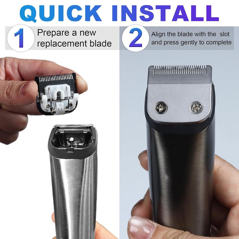 WHAL Stainless Steel Replacement Blade - 30mm Detachable Standard Blade for Lithium Ion Trimmers