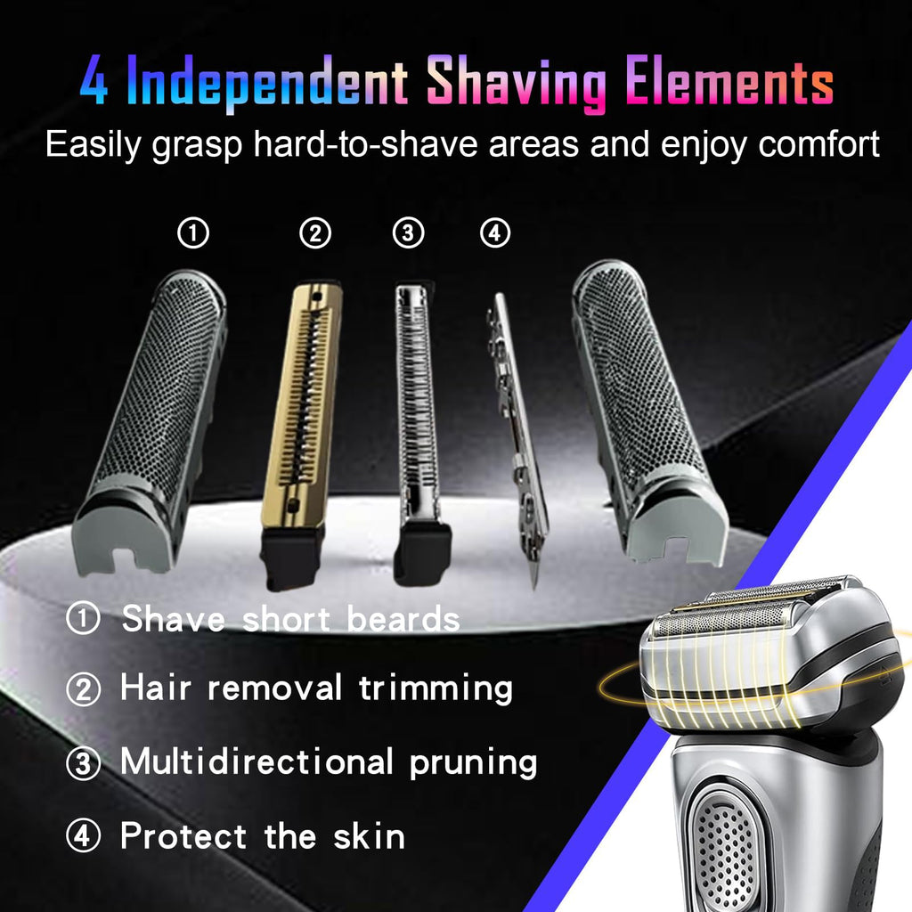 92S Series 9 Shaver Replacement Heads Compatible with Series 9 Electric Razors 290cc, 9291cc, 9370cc, 9293s, 9385cc, 9390cc, 9330s, 9296cc,Compatible with Braun Series 9 Pro Replacement Heads