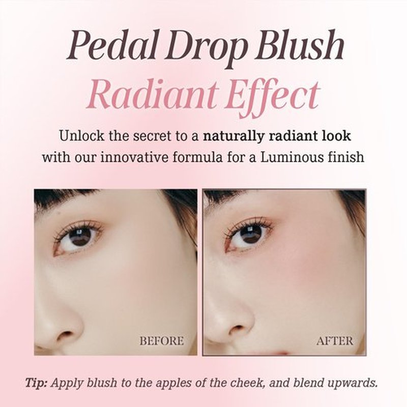 DEARDAHLIA Trial Kit - Luxury Gift Set & Travel Size Vegan Makeup Kit with Mini Petal Drop Liquid Blush & Mini Paradise Sensual Lip & Mini Paradise Sheer Dew Lipstick. Korean Makeup