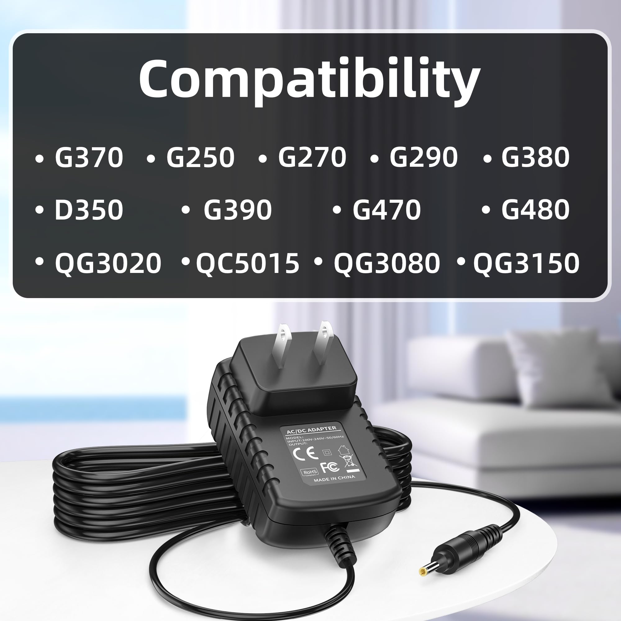 TEVSINPO 1.6V Power Cord for Philips Norelco G370 G250 G270 G290 G380 D350 G390, G470, G480 Grooming System Charger Replacement Charger for Philips Beard Hair Trimmer QC5015 QG3080 QG3150 QG3020