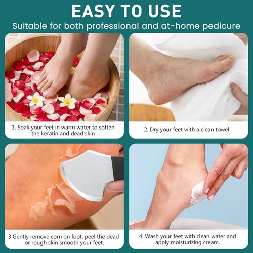 Healifty Pedicure Shaver Foot Corn and Hard Thick Skin Remover Tool Nail File Cuticle Trimmer Heel Scraper for Feet