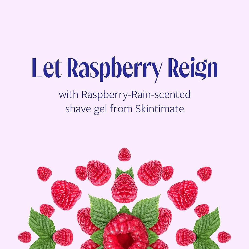 Skintimate Signature Scents Shave Gel, Raspberry Rain, 7 oz (Bundle of 5)