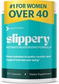 VoomVaya Vaginal Moisturizer - Relief for Dryness in Women Over 40 | 60 Capsules with Slippery Elm