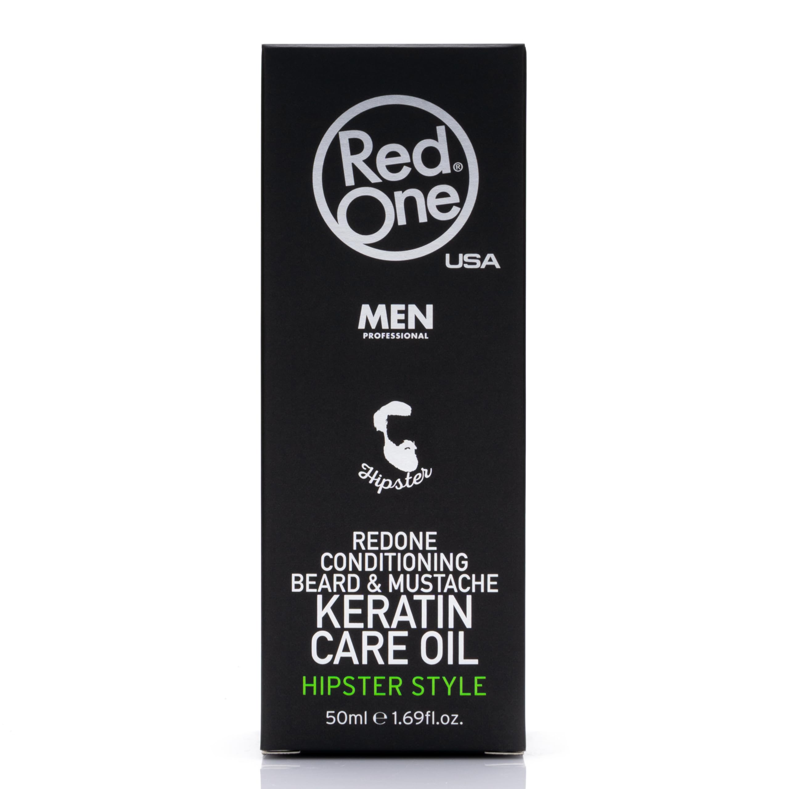 Redone Beard Care Oil with Keratin 50ml | Beard Conditioner for Men | Strengthens, Softens & Promotes Healthy Beard Growth | Non-Greasy Natural Formula | Smooth Finish & Shine Enhancer