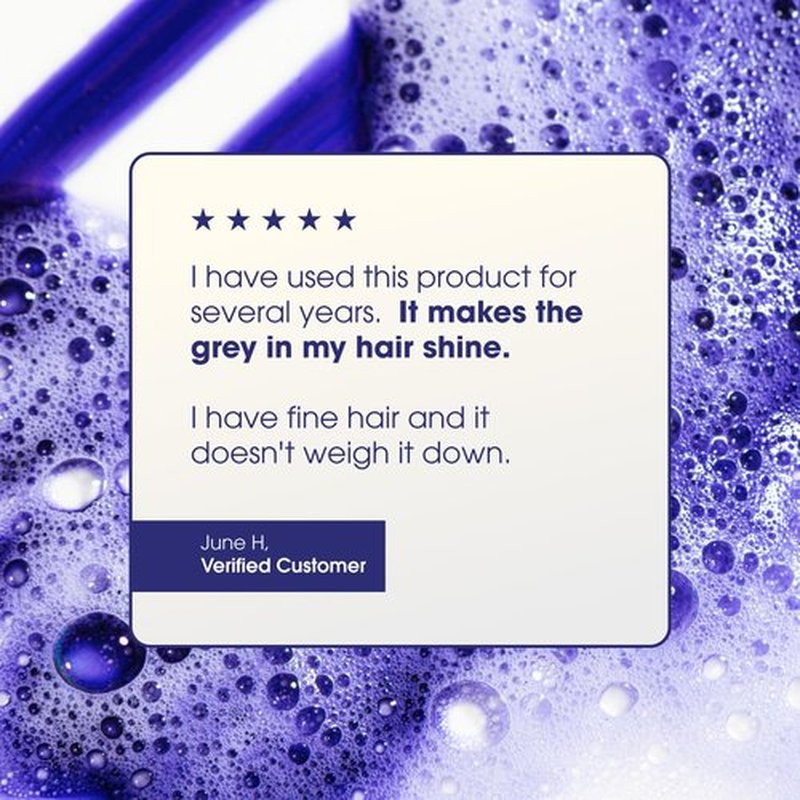 One 'n Only Shiny Silver Conditioner - Purple Formula to Neutralize Yellow Tones | Restores Shine & Moisture (12 oz)
