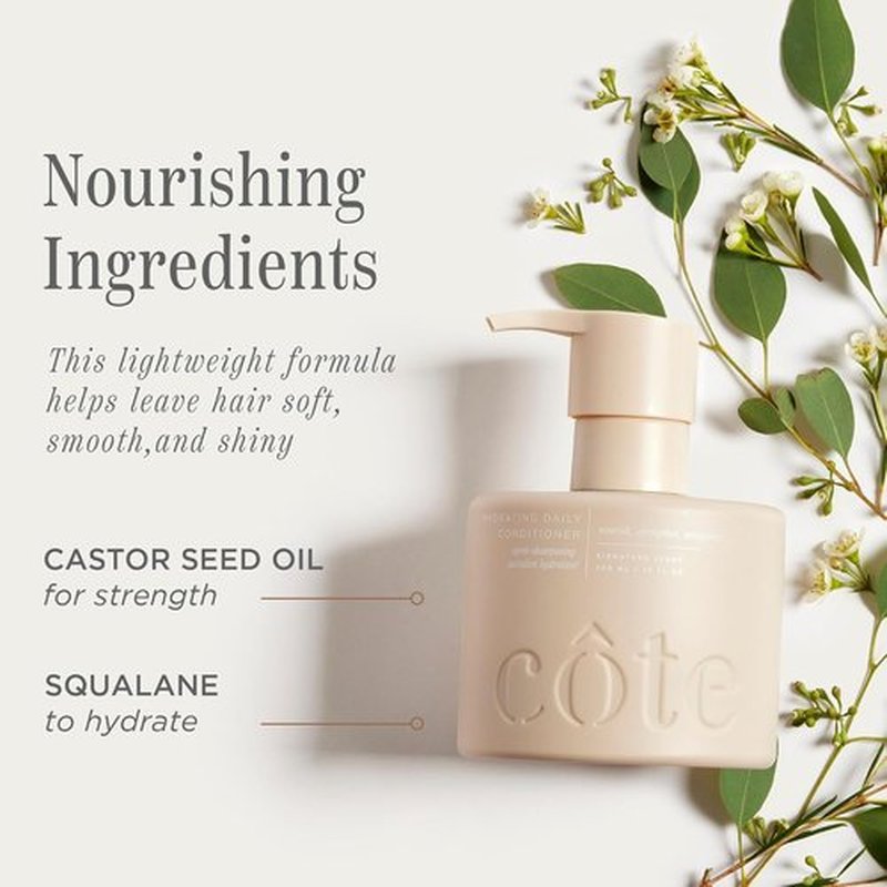 Cote Beauty Hydrating Conditioner - Effortless Detangling & Shiny Hair | Vegan & Cruelty-Free, 10 Fl Oz