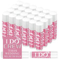 Suttmin 24 Pcs Bachelorette Lip Balm I Do Crew Wedding Party Gifts Bachelorette Lip Balm Gift Wedding Favors for Party Guest Supplies(Pink)