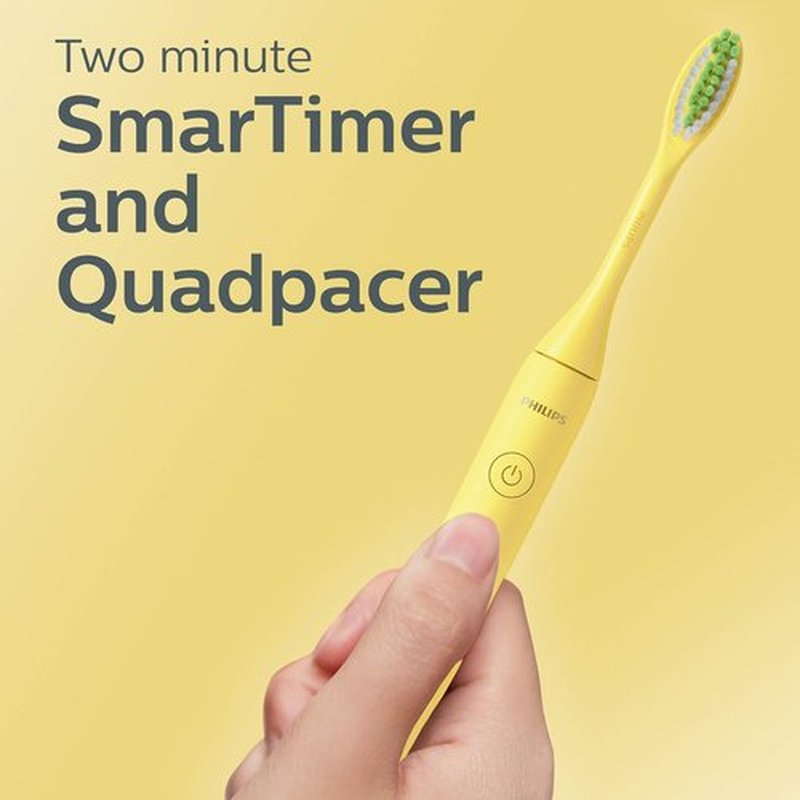 Philips Sonicare Battery Toothbrush - Mango Yellow | Powerful Cleaning for Healthy Teeth