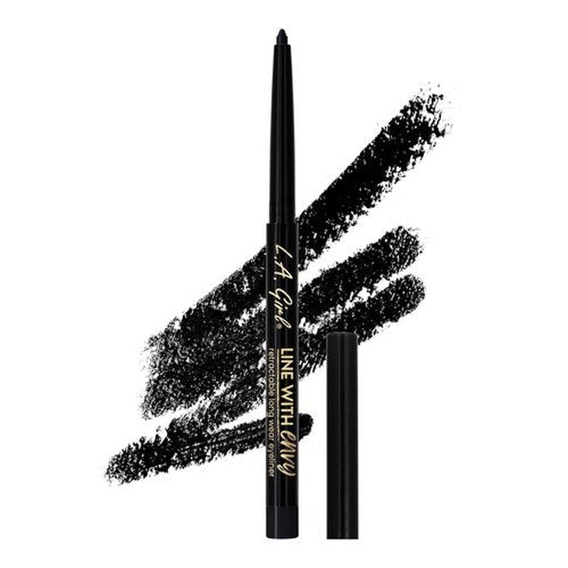 L.A. Girl Eyeliner - Line With Envy, Super Black | Long-Lasting Precision Formula