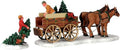 Lemax Christmas Village | Set of 2 Christmas Tree Wagons - Festive Holiday Decor
