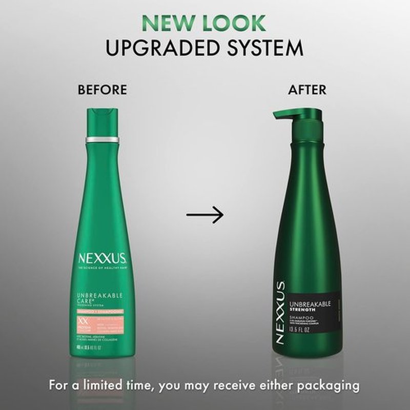 Nexxus Unbreakable Anti-Breakage Shampoo - Strengthens Fine & Thin Hair | 13.5 oz with Duraplex Technology