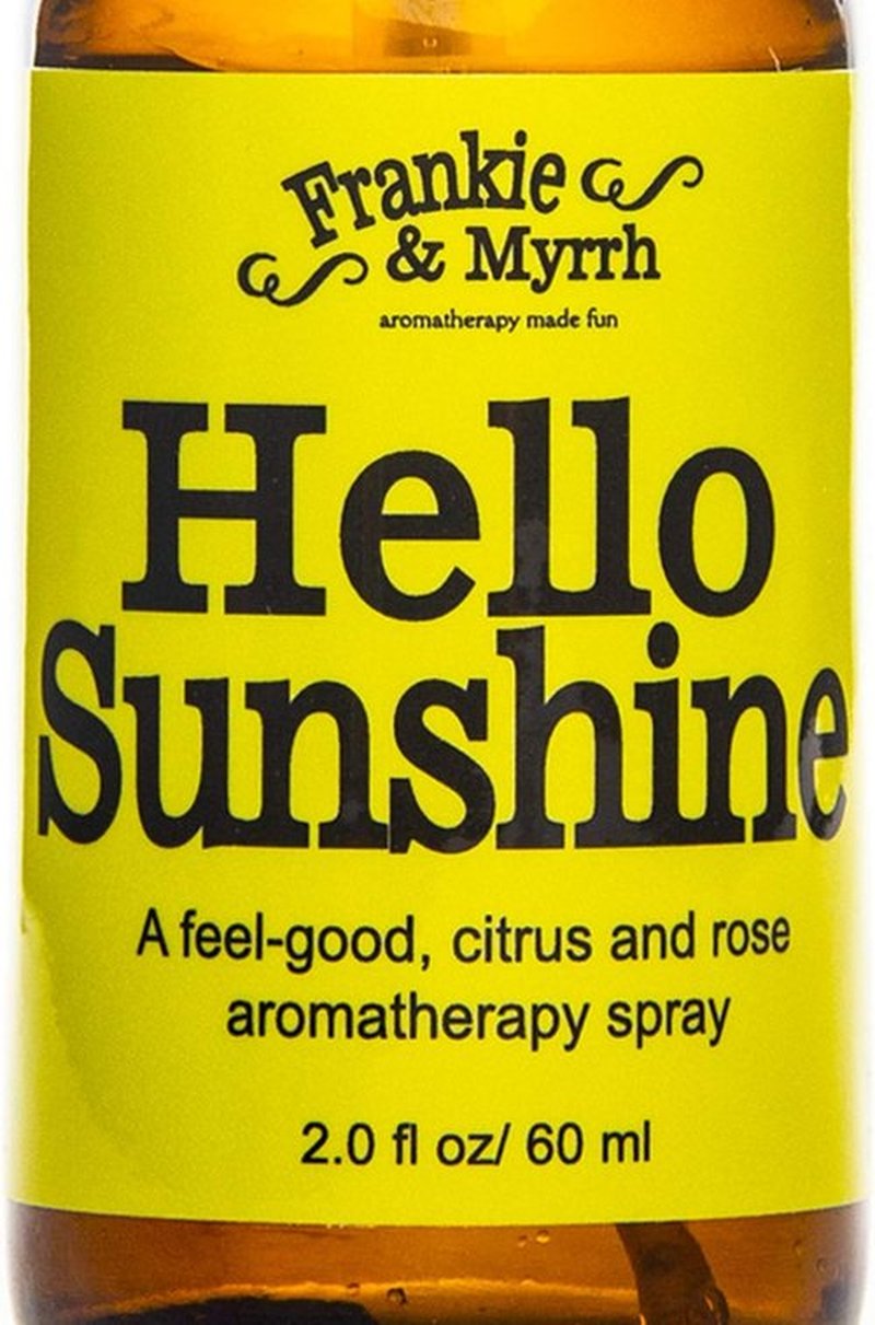 Frankie & Myrrh Hello Sunshine | Uplifting Bergamot, Rose & Lemon Essential Oil Body Mist | 100% Pure Aromatherapy Spray