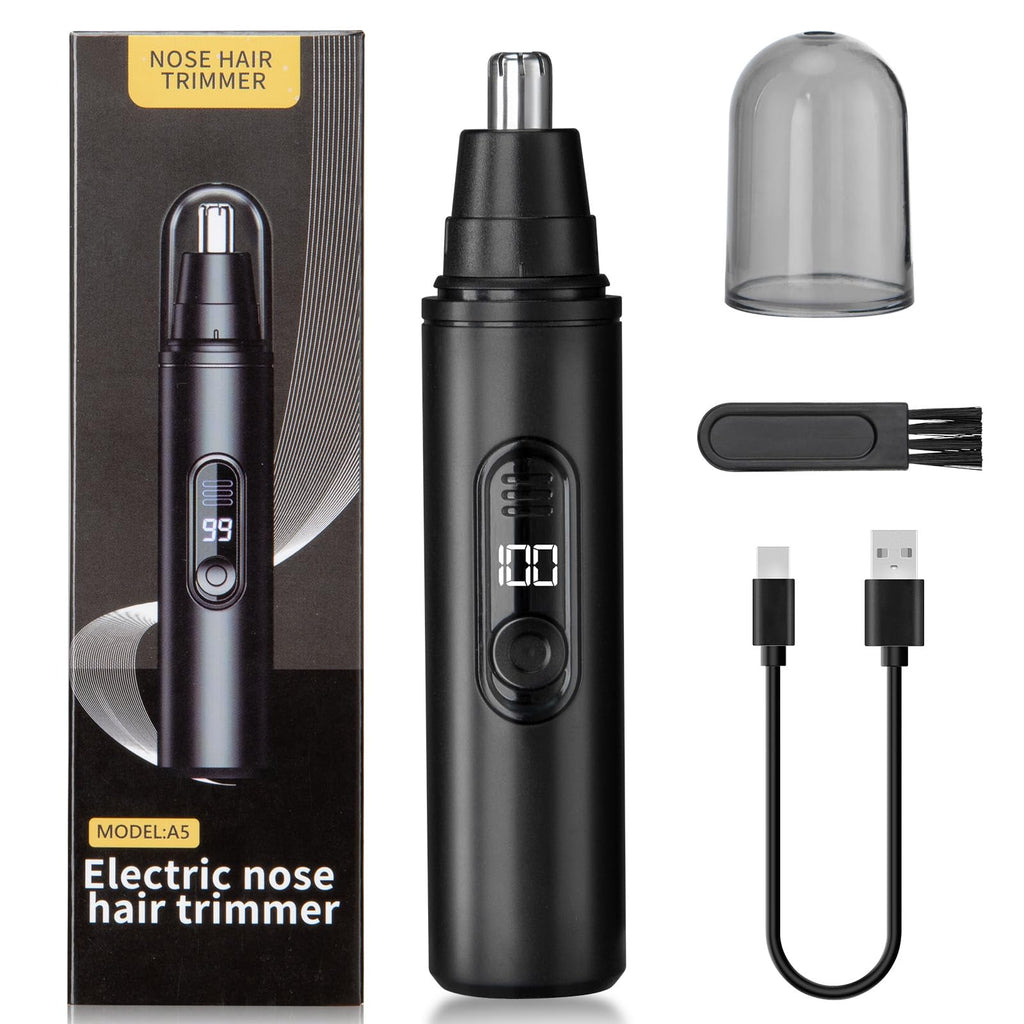 SUERBEATY Nose Hair Trimmer for Men Rechargeable, LED Display
