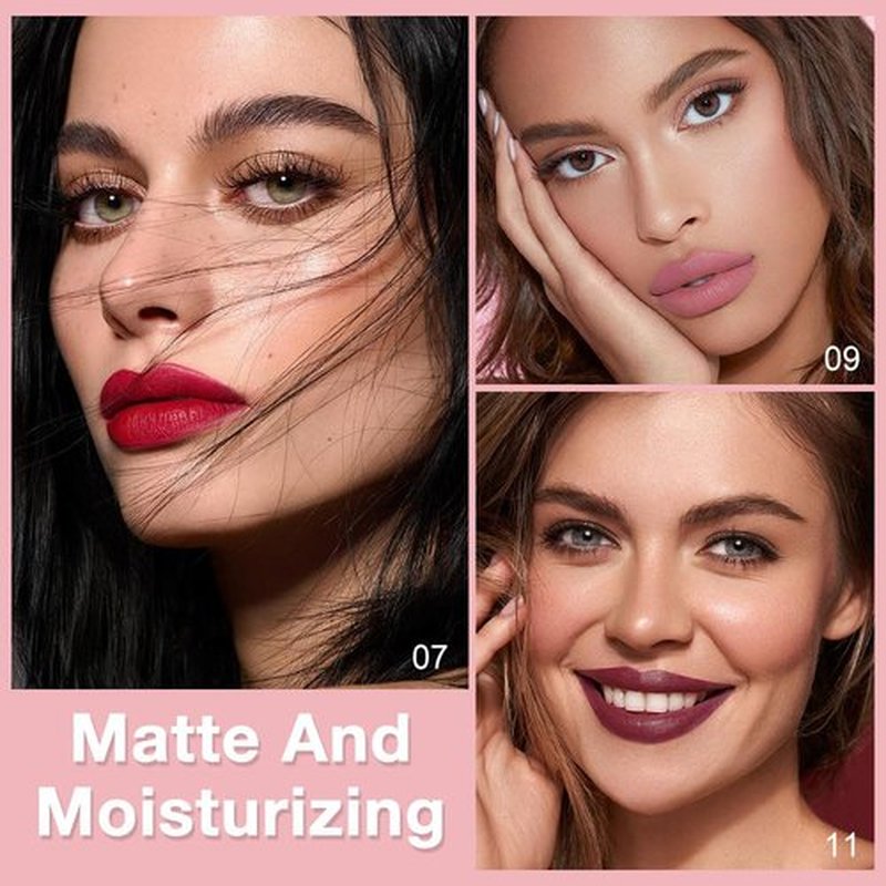 Evpct 12Pcs Retractable Lip Liner Set - Sculpt & Shape Lips in Mauve, Maroon, Red, Nude, Brown & Plum