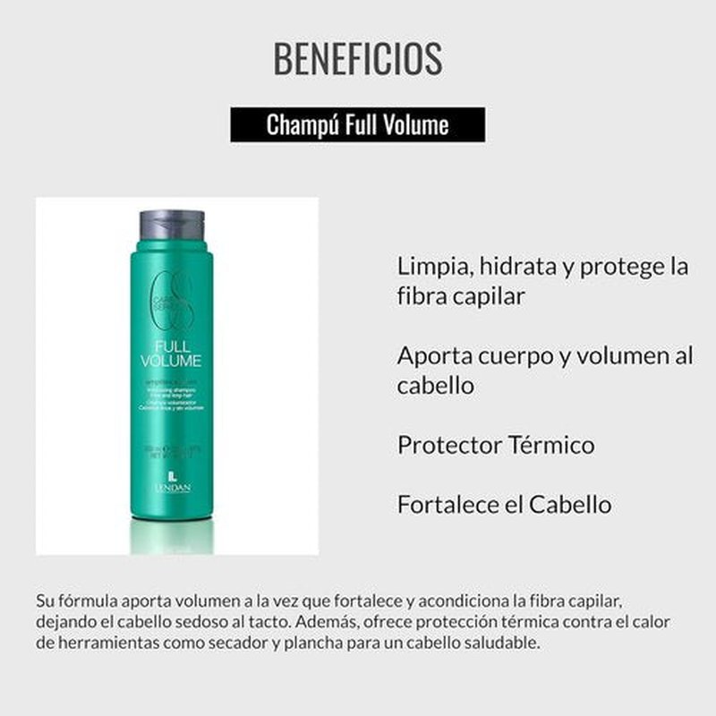 Lendan Fine Hair Volume Shampoo - Full Volume & Hydration - 300 ml | Cleanses, Protects & Adds Body