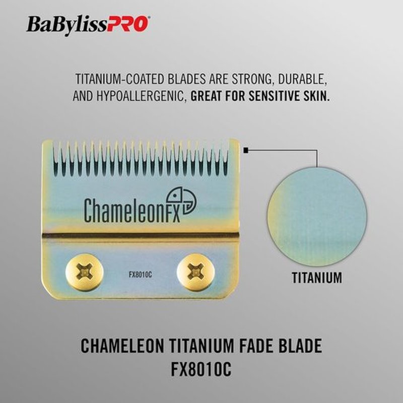BaBylissPRO Fade Clipper Blades - Replacement for FX870, FX825, FX673 | Compatible with 2-Hole Systems