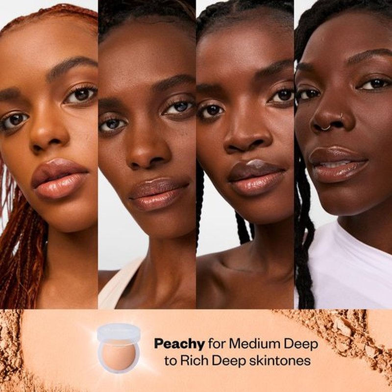 Kosas Cloud Set Brightening Baked Powder - Talc-Free Under Eye Setting Powder for Soft Focus Finish, Peachy