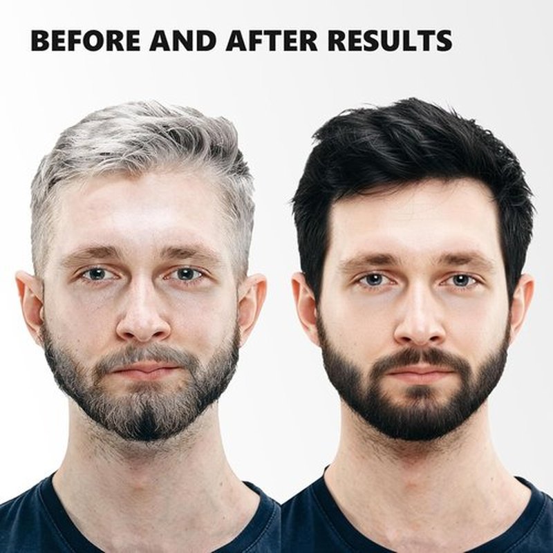 KAISASA Black Hair Dye Shampoo - 3 in 1 Formula for Gray Hair Coverage | 500ml Black
