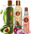 RITUAL BOTANICO KIT3 Crecimiento Acelerado y Reparación del Cabello: Shampoo de Cebolla S.O.S. + Tratamiento Acondicionador Intensivo PLEX + Perfume termoprotector con ferormonas PACK 3