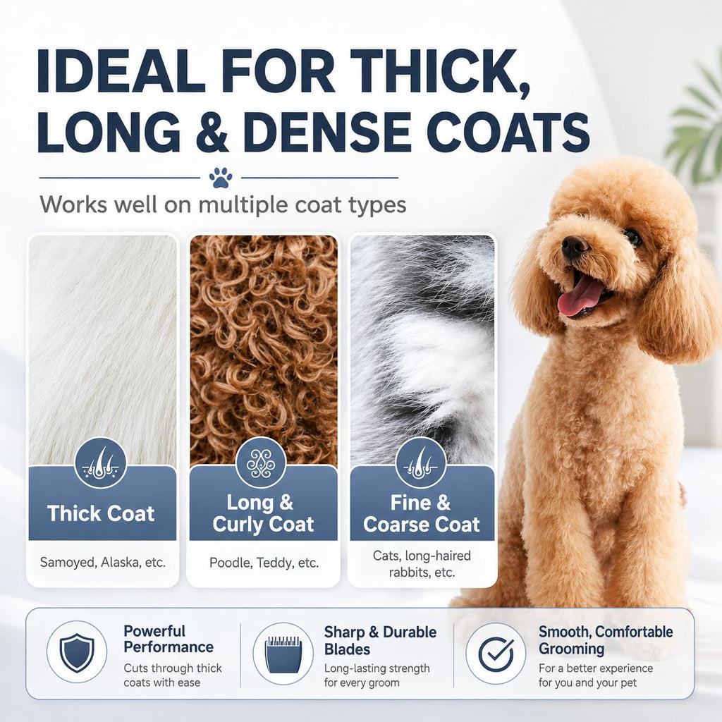 7 Skip Tooth Detachable Pet Dog Grooming Steel Blades,Compatible with Andis,Oster A5,Wahl KM10 Series Clippers,Cut Length 1/8-Inch (3.2mm) ，1 Pack