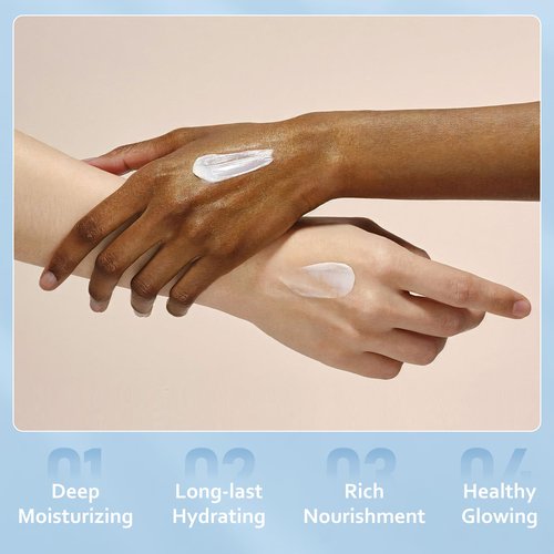 ÉCLAT NATUREL Shea Butter Hand Cream, Made with 45% Shea Butter Moisturizer for Dry Hands, Vitamin E Niacinamide Ceramide Hand Lotion, Radiant Nourish Moisturizing Cream, 2.37 Fl Oz (Pack of 2)