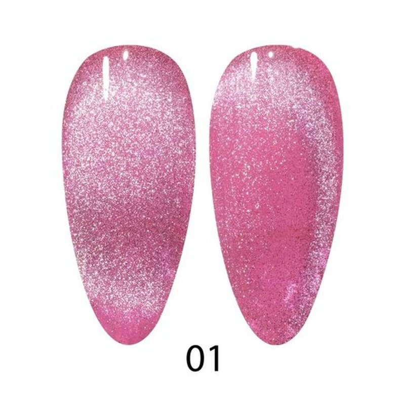 DND DC 9D Cat Eye Gel Polish - Twilight Blush, Unicorn Smoothie, Creamy Collection | 0.6 OZ
