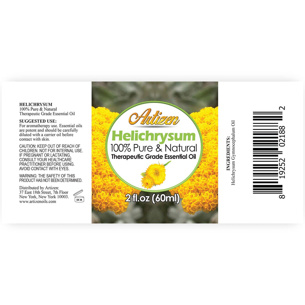 Artizen - (2oz) Helichrysum Essential Oil for Skin, Pure and Natural, Helichrysum Oil- 60 ml