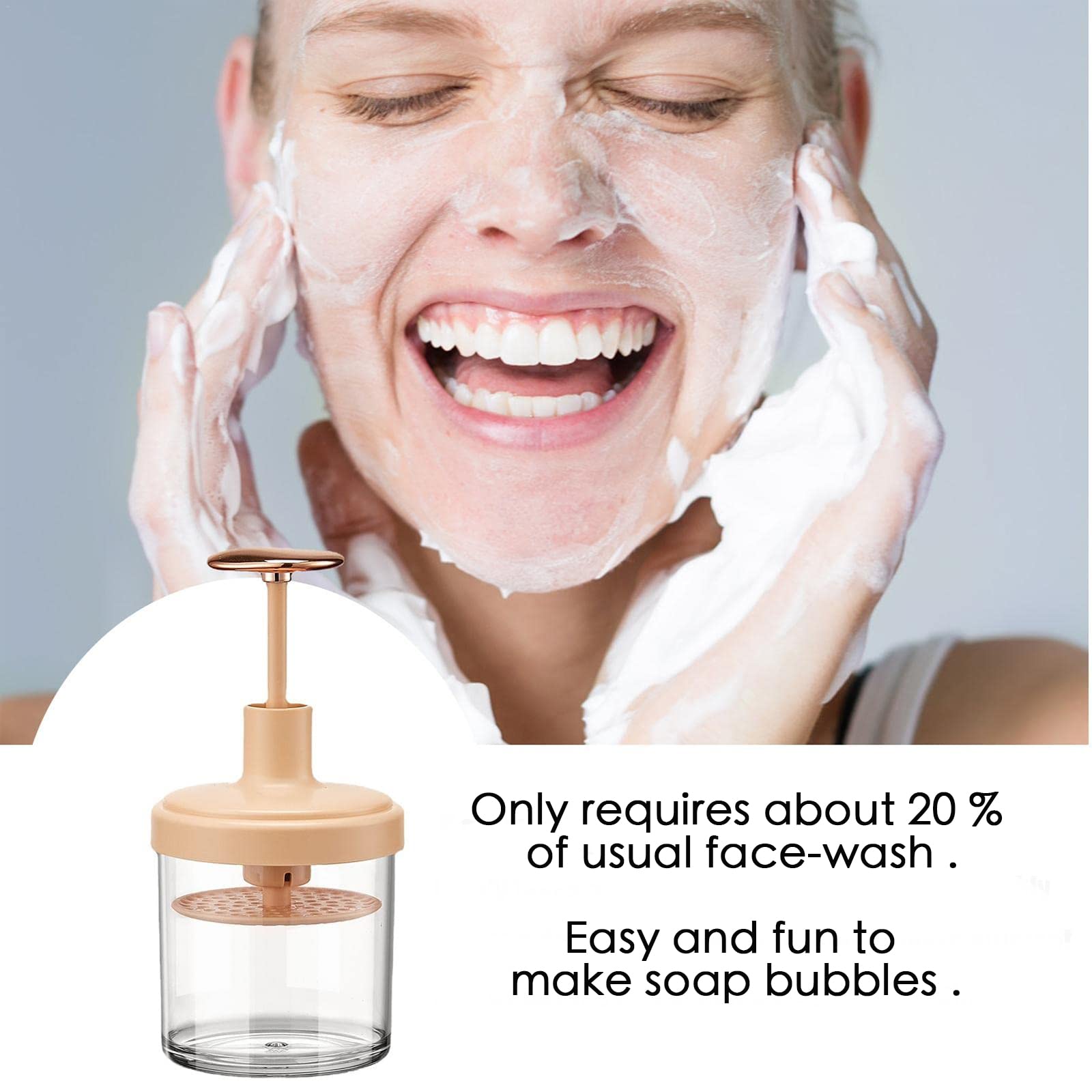 Pubcontti Foam Maker for Face Wash - Cleanser Saving Tool for Bubble for skin care & Facial Cleansing Washes