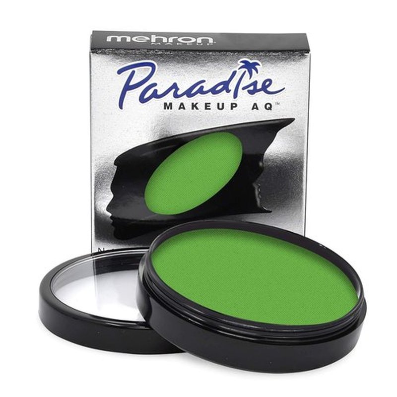 Mehron Makeup Paradise AQ Refill - Water Activated Face & Body Paint for Stage, Cosplay | 1.4 oz - Light Green