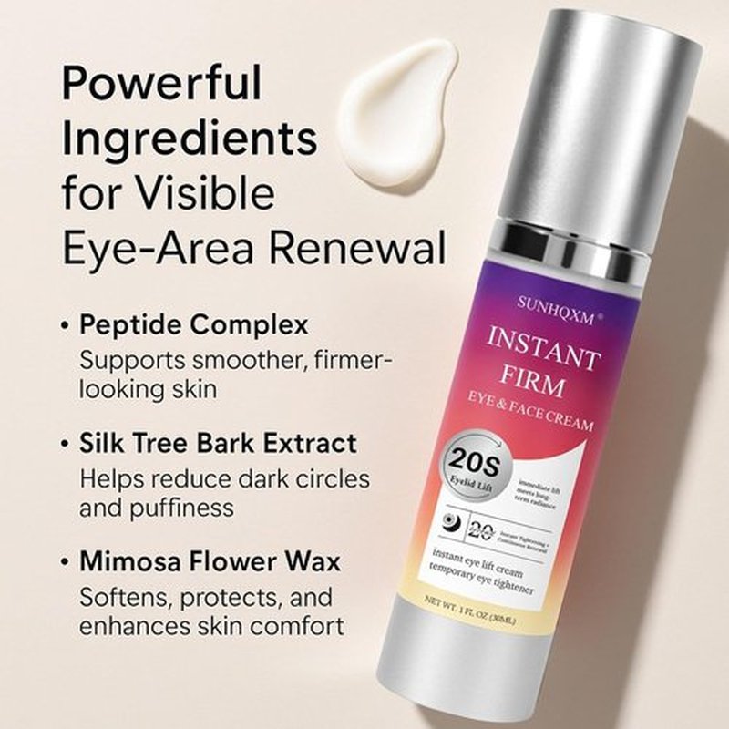 20S Instant Eye Lift Cream - Firming Eye Treatment That Reduces Puffiness & Smooths Wrinkles | 30ml Unscented