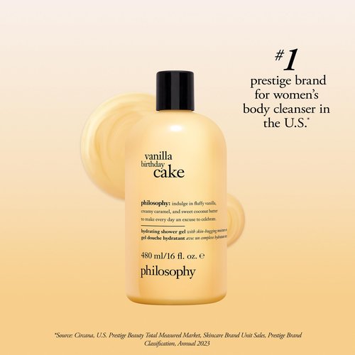 philosophy vanilla birthday cake shower gel 16 fl oz