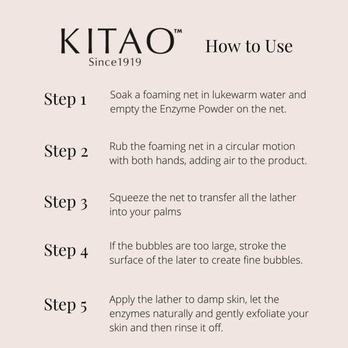 KITAO 30EA Exfoliating Enzyme Powder Face Wash for Women, Foam Face Wash Powder Travel Size with ECOCERT Level Matcha, Chia, Quinoa Seed& Ceramides, Foaming Facial Cleanser for Men Made in Japan