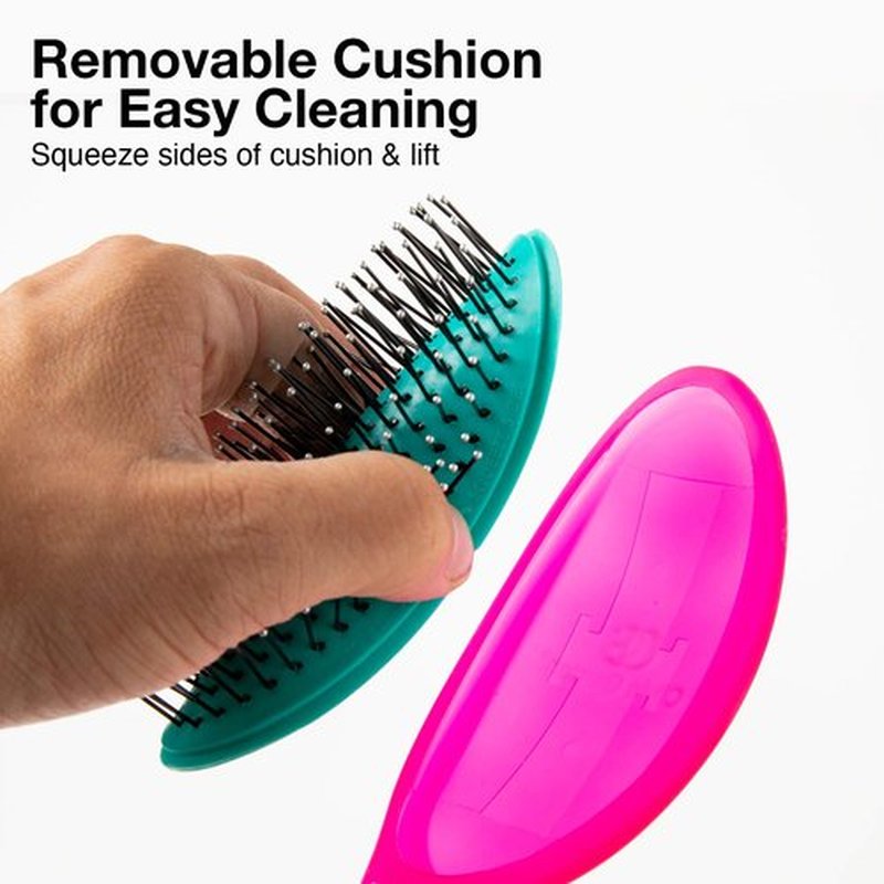 Olivia Garden Aurora Detangler Brush - Effortlessly Detangles Wet & Dry Fine to Medium Hair | Aurora Rainbow