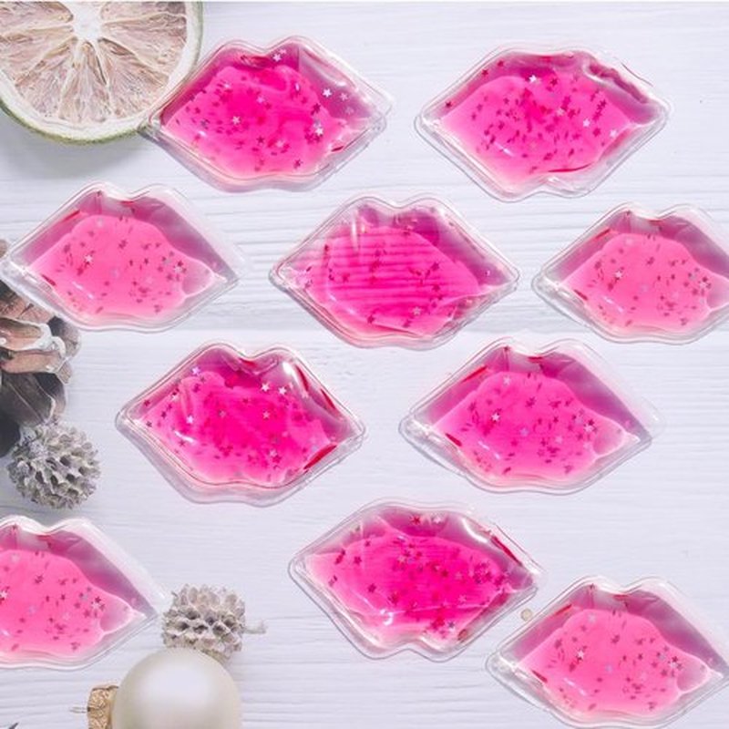 Lip Masks, Lip Shape Gel Ice Pack, Gel Ice Pack for Lip Filler After Care, Reusable Hot Compress, Lip Care Pad for Reduce Swelling(30 pcs)