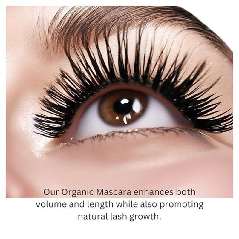 Skiennix Organic Mascara - Volume, Length, & Lash Growth Formula for Stunning Lashes