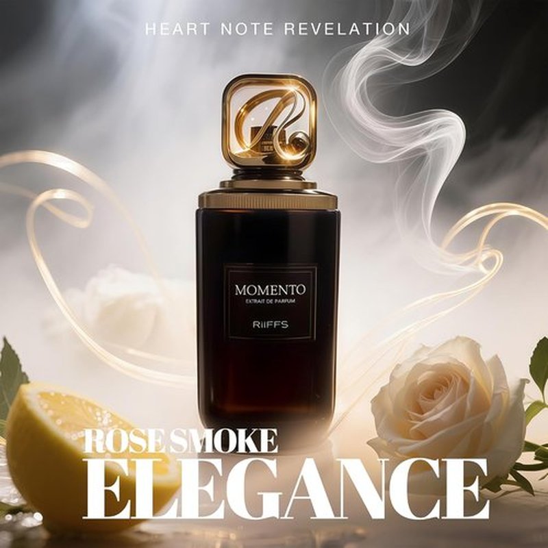 Momento Cologne for Men - Warm Spicy Amber Eau de Parfum | 100ml Long-Lasting Fragrance with Mandarin, Damask Rose, Oud & Amberwood