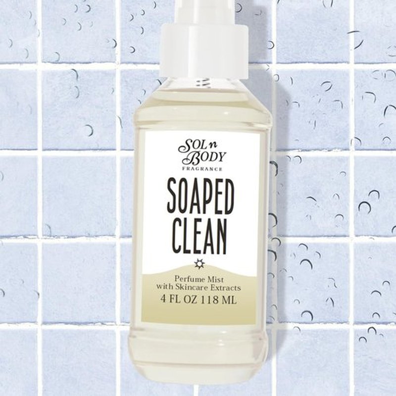Solnbody SOAPED CLEAN Body & Hair Cologne Mist - Fresh Scent of Pure Soap, Cool Water & Clean Cotton