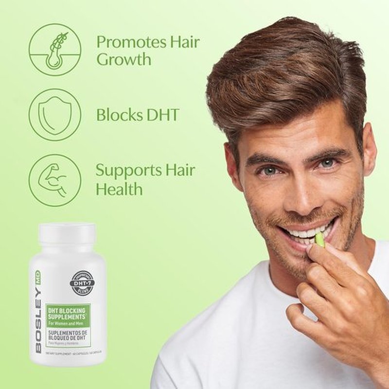 DHT·7 by Regine Switzerland - DHT Blocking Supplements with Saw Palmetto & Reishi Mushroom - 60 Capsules for Thicker, Fuller Hair