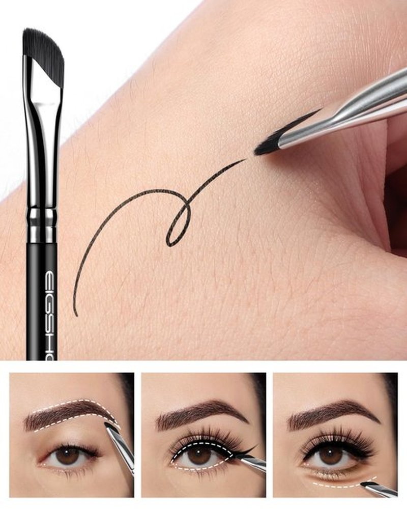 EIGSHOW Dual-Ended Eyebrow Brush & Comb - Precision Eye Makeup Tool for Lining & Sculpting